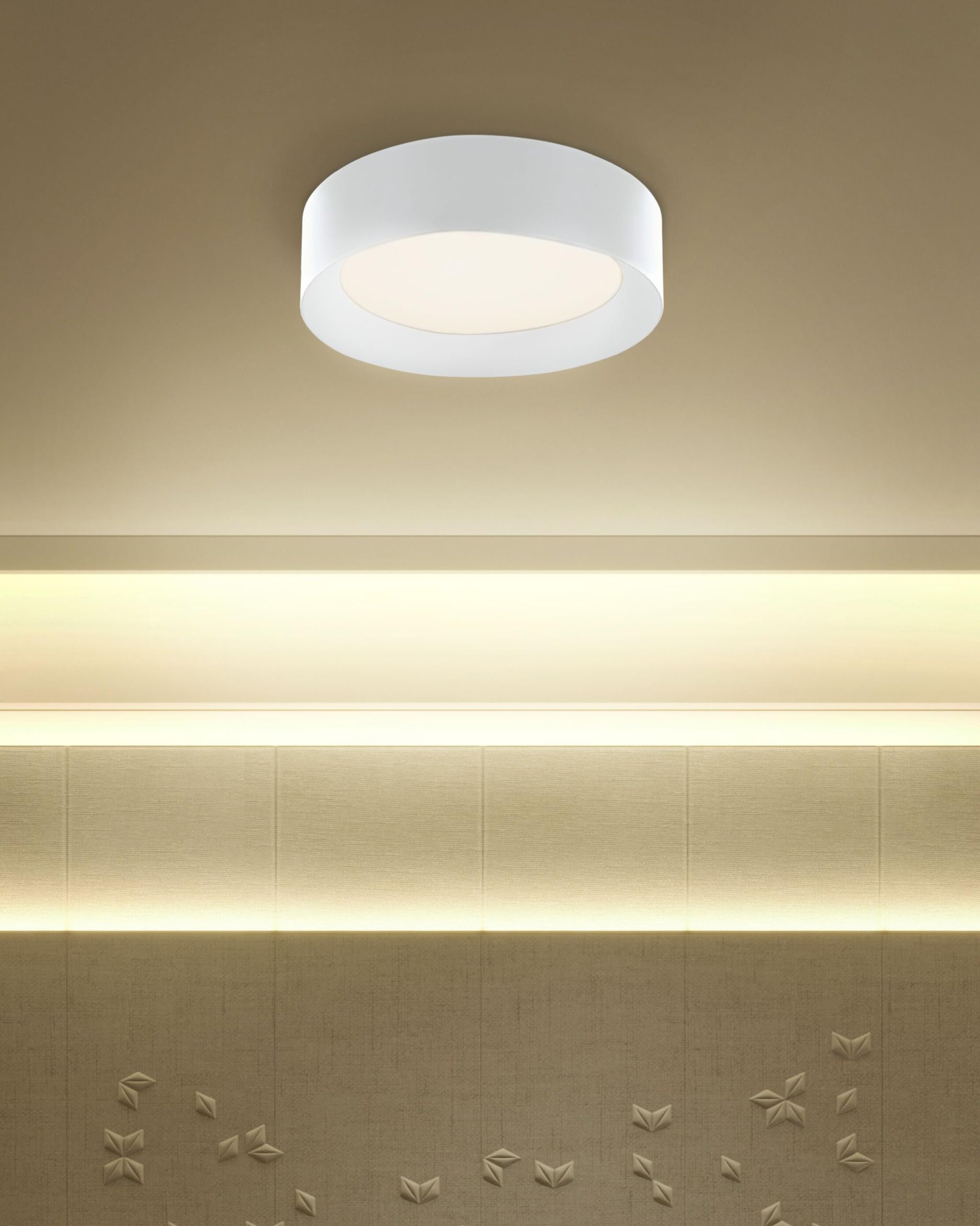 beliani-loei-deckenleuchte-wei-rund-led-warmwei image 2