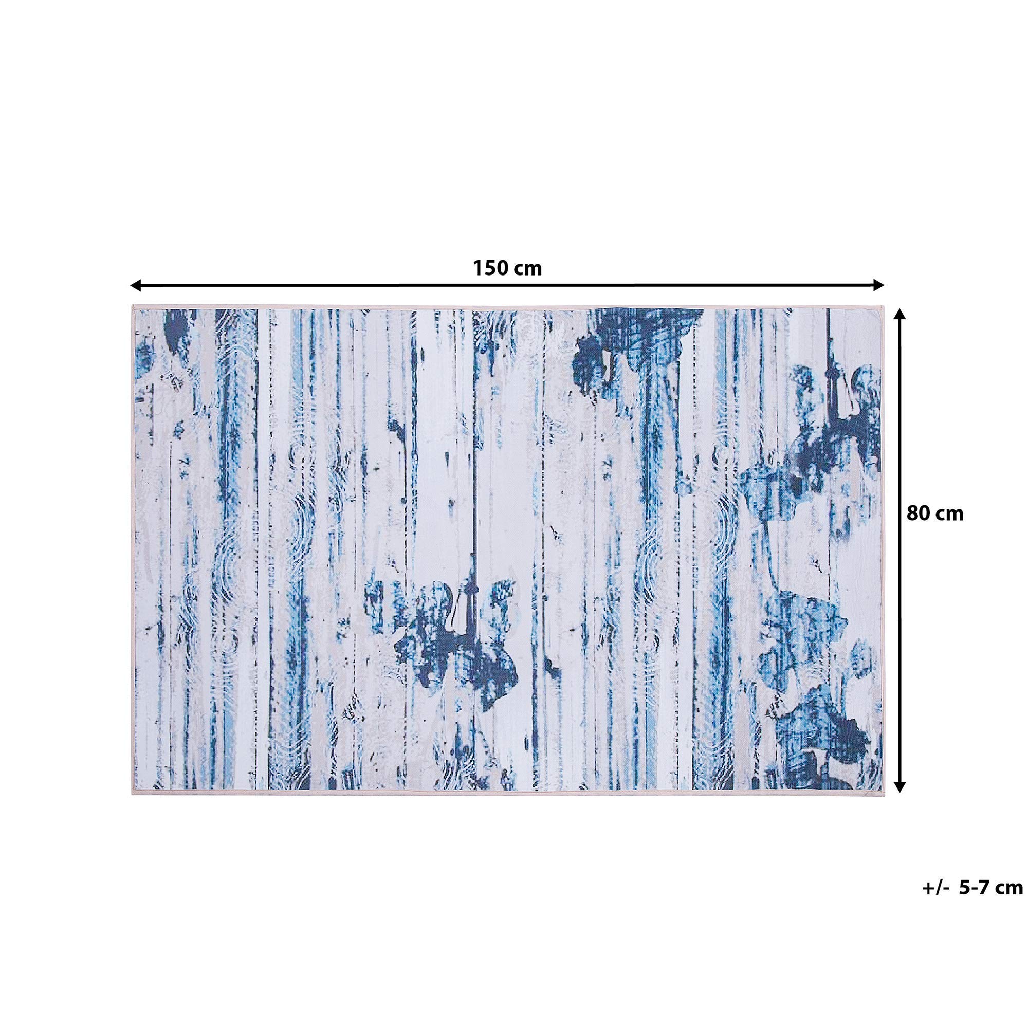 beliani-burdur-teppich-blau-80x150-cm-kurzflor image 6