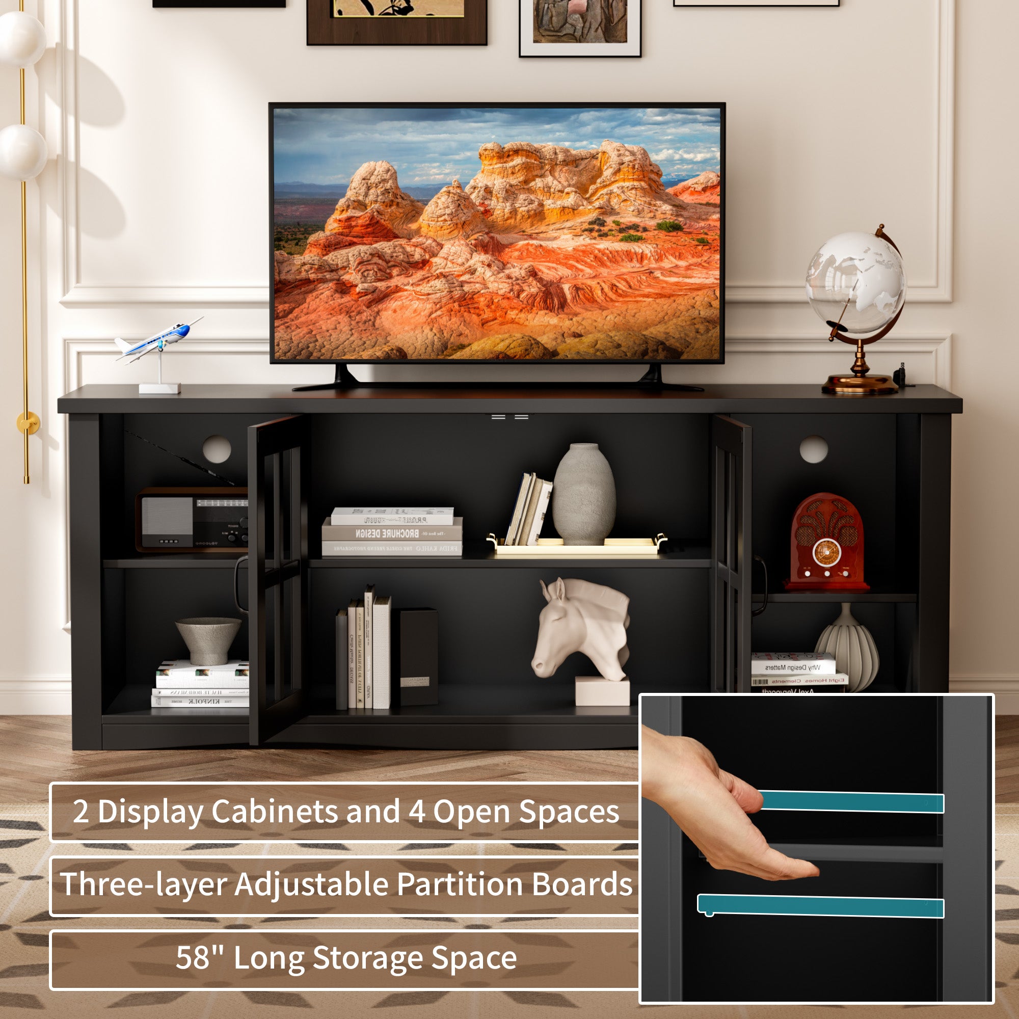 homall-tv-stand-tv-schrank-schwarz-65-zoll-mit-led image 5