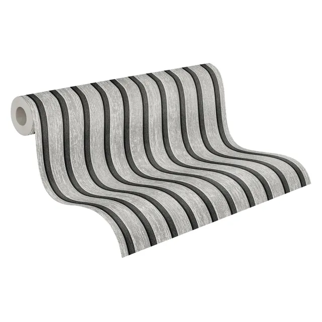 a-s-cr-ation-vliestapete-holzpaneele-790415-grau-schwarz image 1