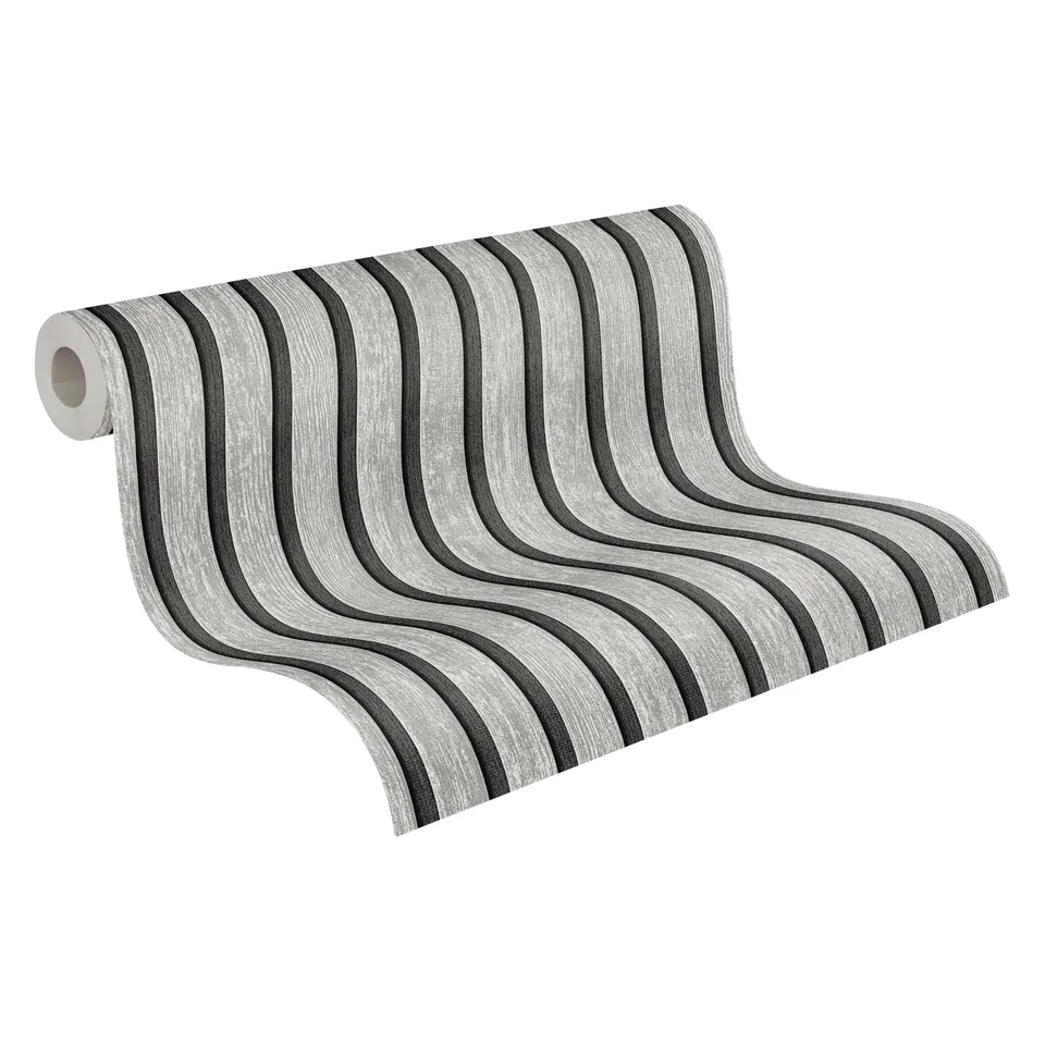 a-s-cr-ation-vliestapete-holzpaneele-790415-grau-schwarz image 1