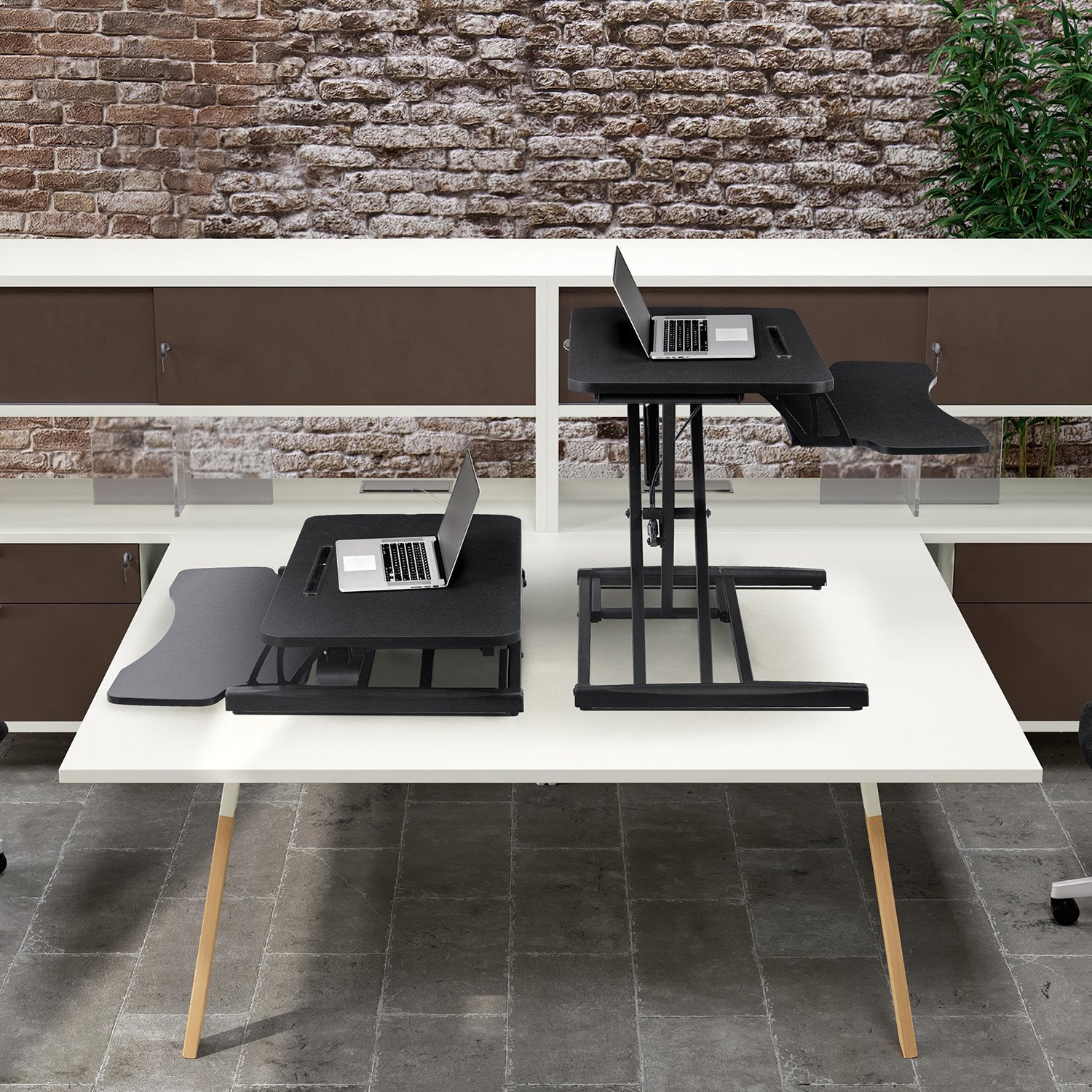 homall-standing-desk-aufsatz-80cm-schwarz-h-henverstellbar image 2