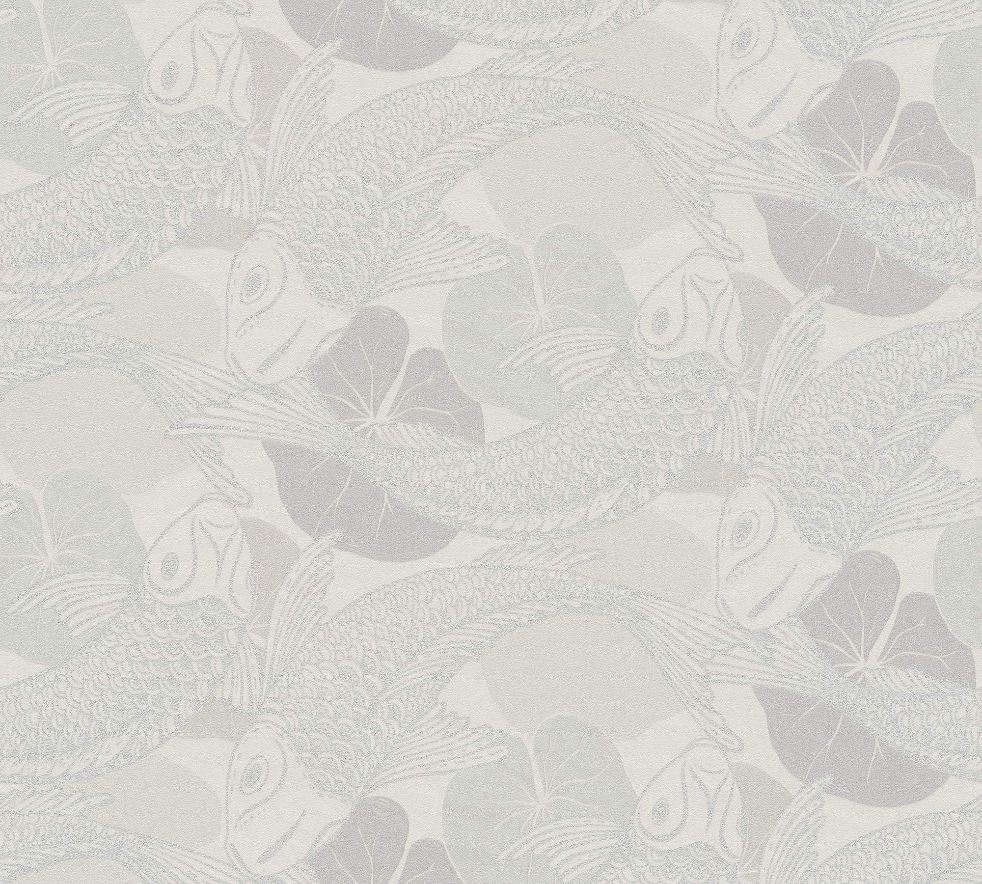 livingwalls-metropolitan-stories-37859-6-vliestapete-beige-koi image 2