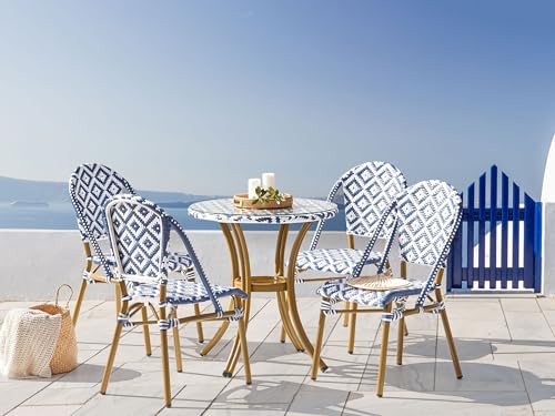 beliani-rifreddo-gartentisch-rund-rattan-blau-wei-glas image 8