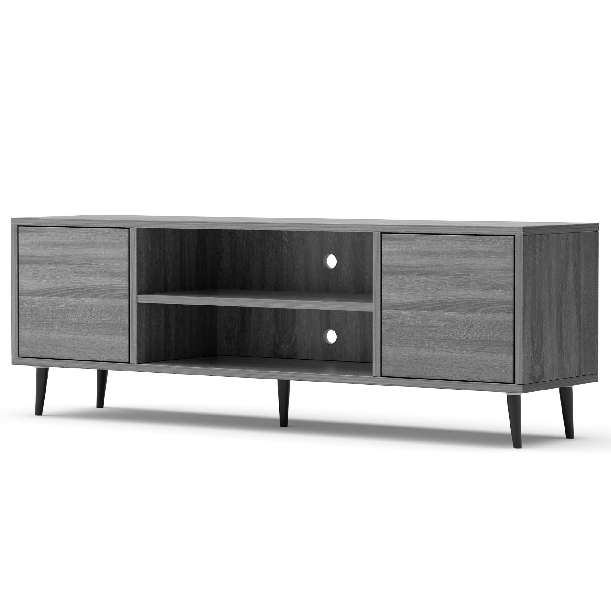 homall-tv-stand-lowboard-165-cm-rustikale-eiche-holz image 8