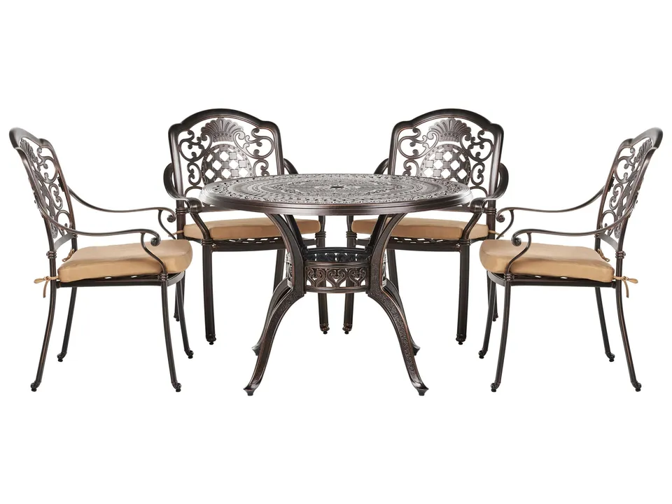 beliani-salento-gartenm-bel-set-dunkelbraun-tisch-4-st-hle image 1