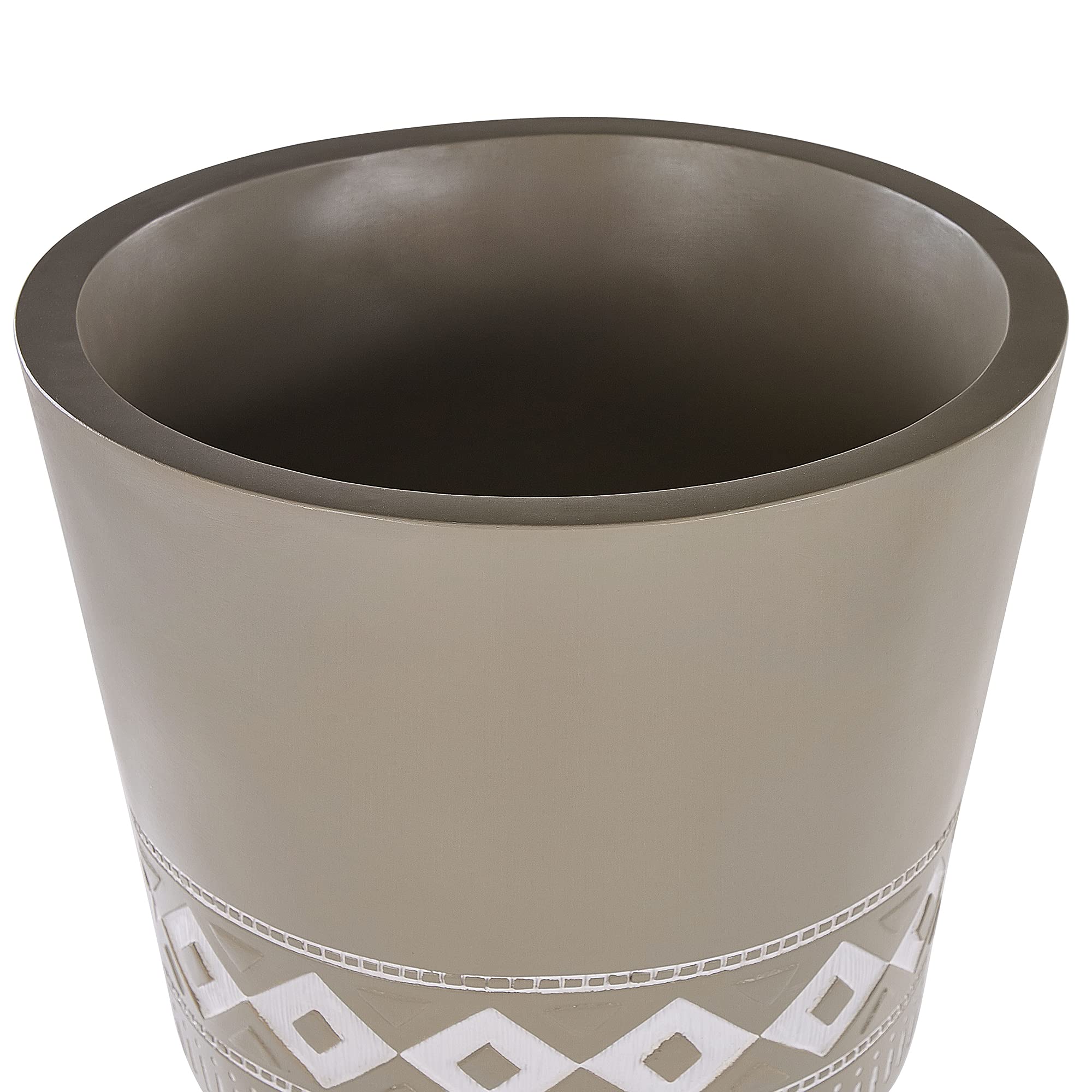 beliani-arta-blumentopf-taupe-35cm-mit-holzbeinen image 4