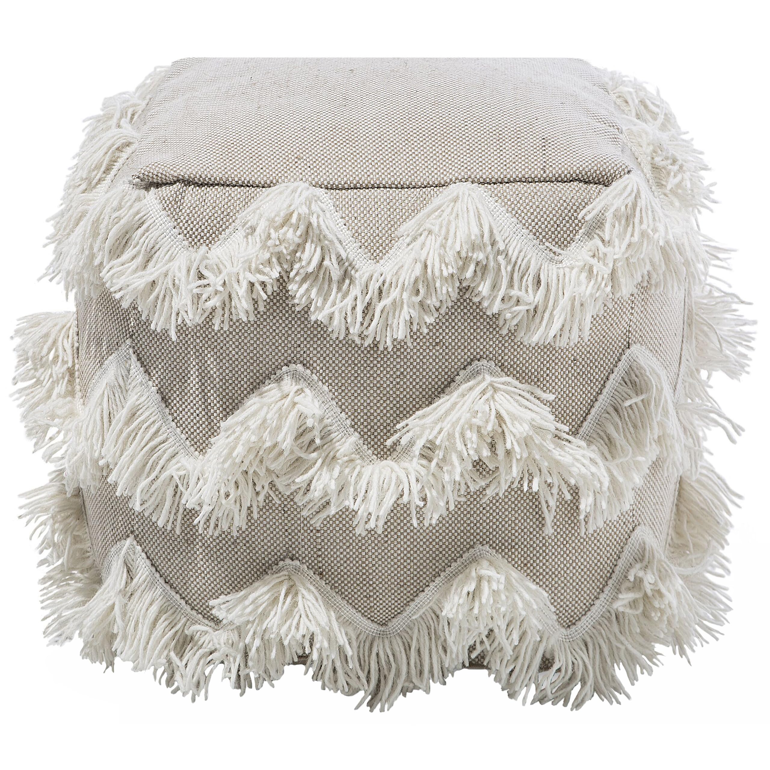 beliani-nashik-pouf-beige-gold-eckig-boho-45-cm image 4