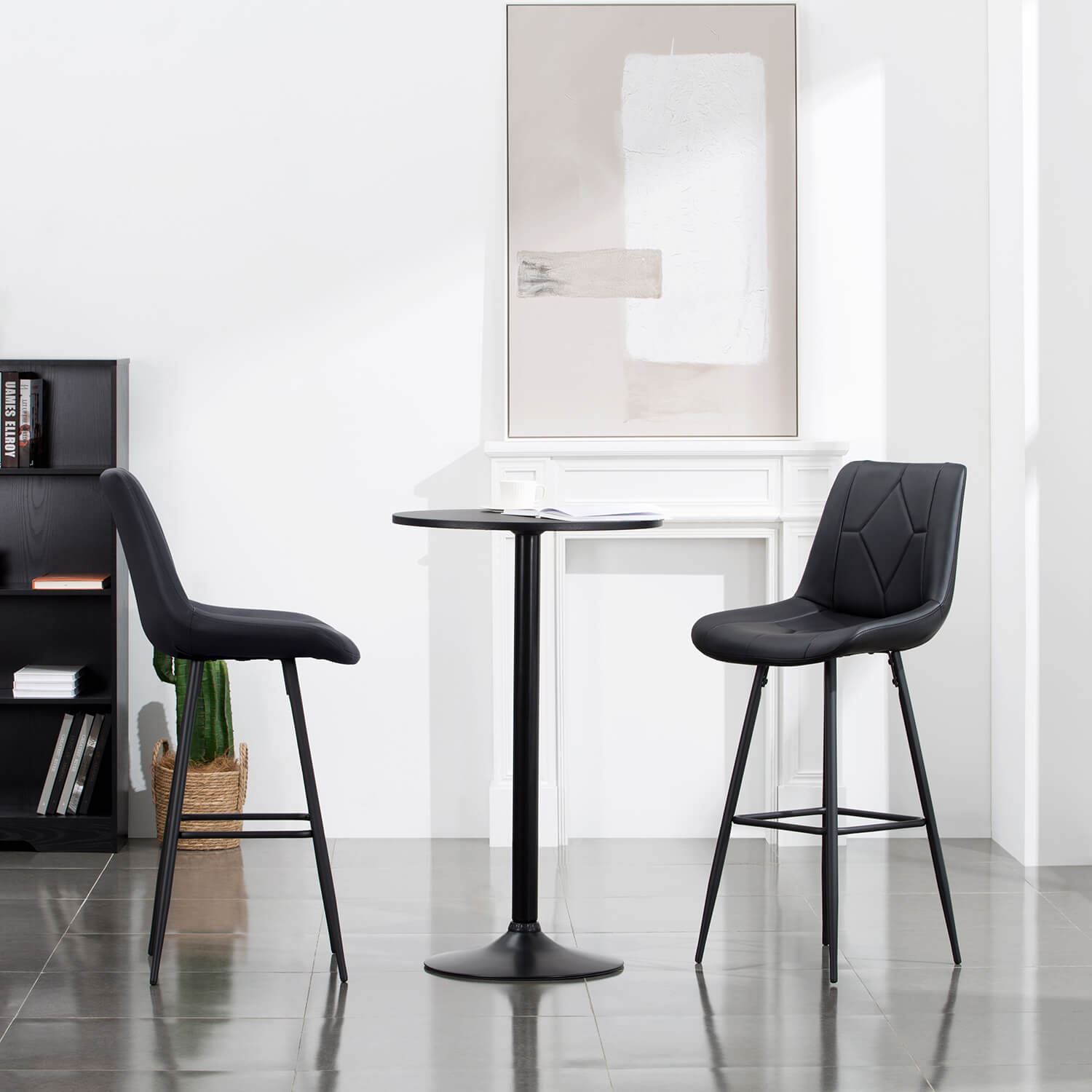 homall-bar-stool-barhocker-2er-set-schwarz-80cm image 3