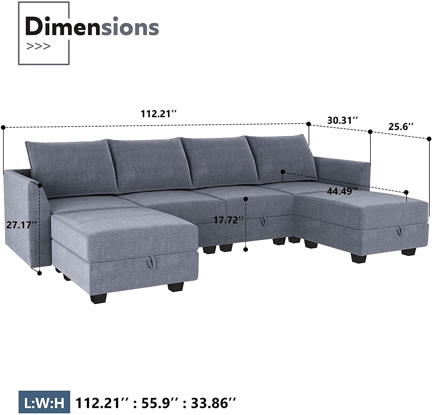 homall-sofa-ecksofa-l-form-mit-ottomane-und-stauraum image 7