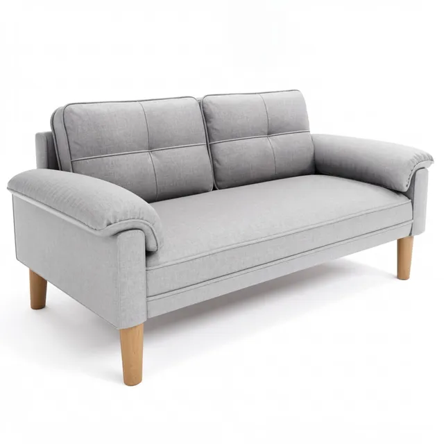 bealife-ar71-sofa-2-sitzer-grau-145x77x77-mit-seitentaschen image 1