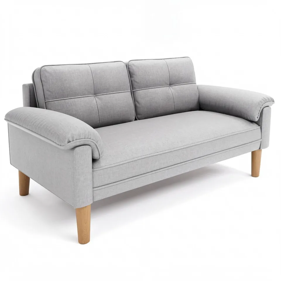 bealife-ar71-sofa-2-sitzer-grau-145x77x77-mit-seitentaschen image 1