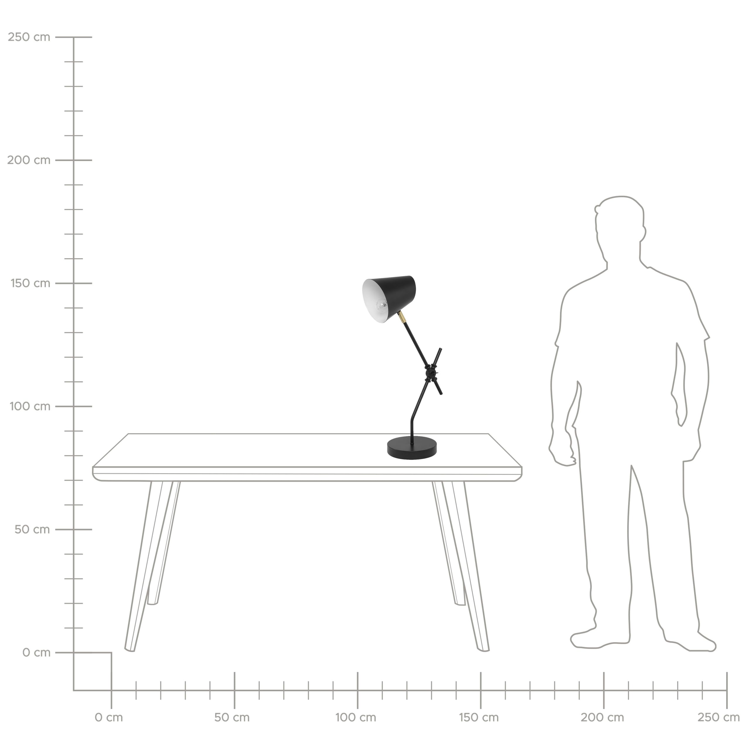 beliani-horton-tischlampe-metall-schwarz-schwenkarm-e27 image 8