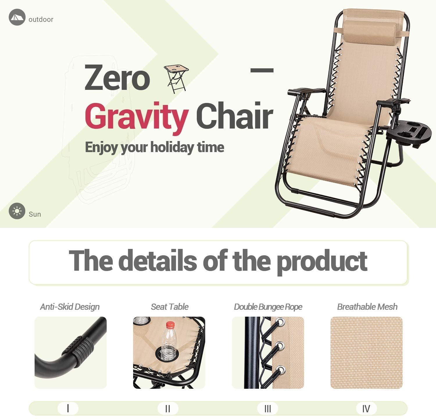 homall-patio-furniture-zero-gravity-set-beige-mit-tisch-3-teilig image 6