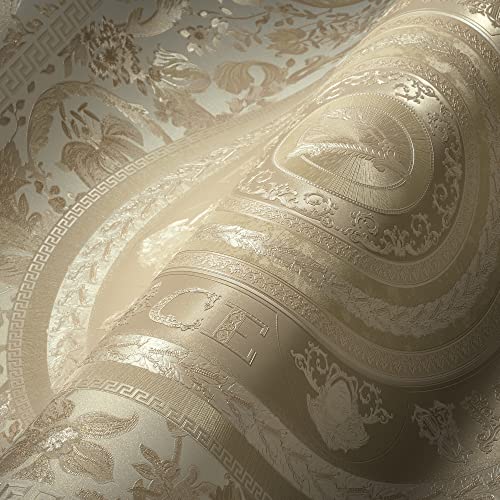 a-s-cr-ation-versace-wallpaper-387053-vliestapete-beige-floral image 4