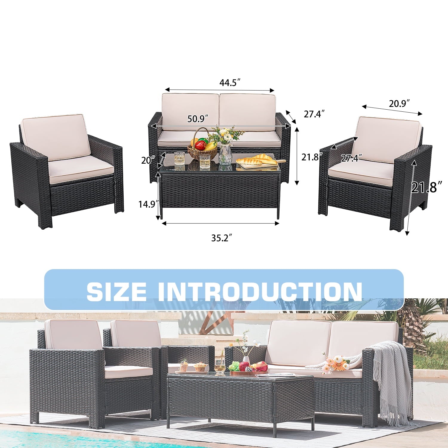 homall-patio-furniture-sitzgruppe-4-teilig-beige-rattan image 6