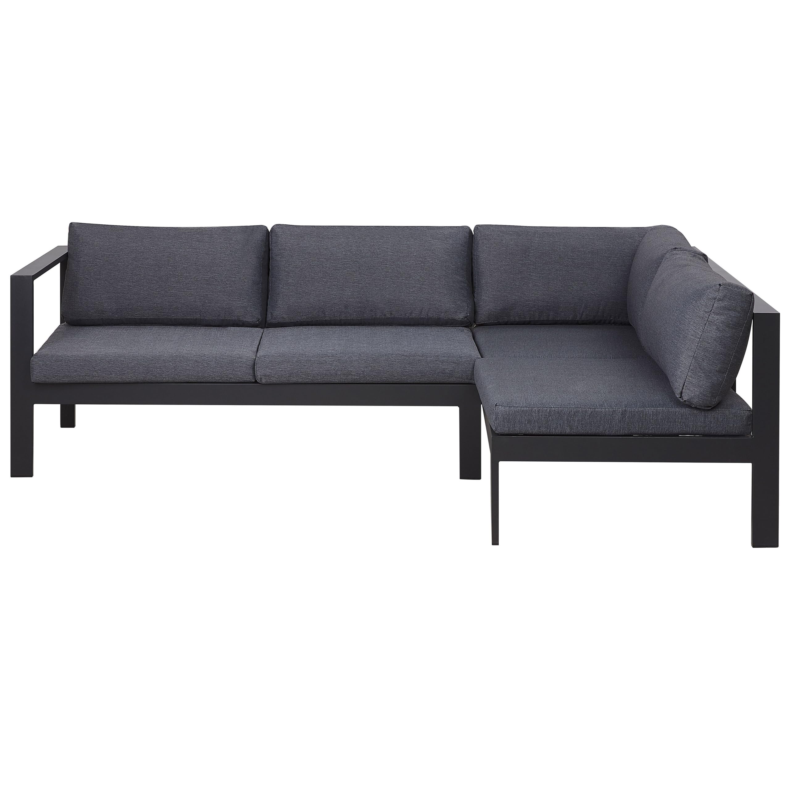 beliani-messina-lounge-set-ecksofa-schwarz-grau-5-sitzer image 5