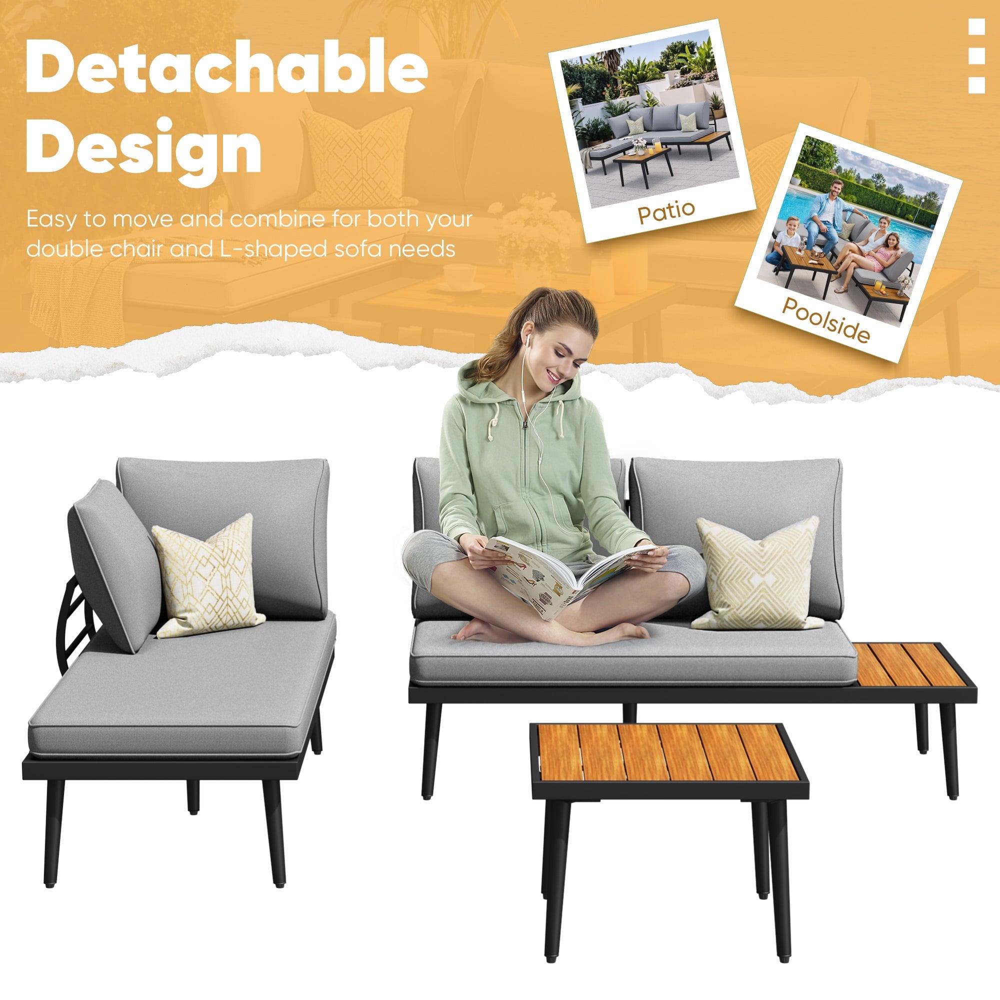 homall-patio-furniture-garten-ecksofa-l-form-metall image 2