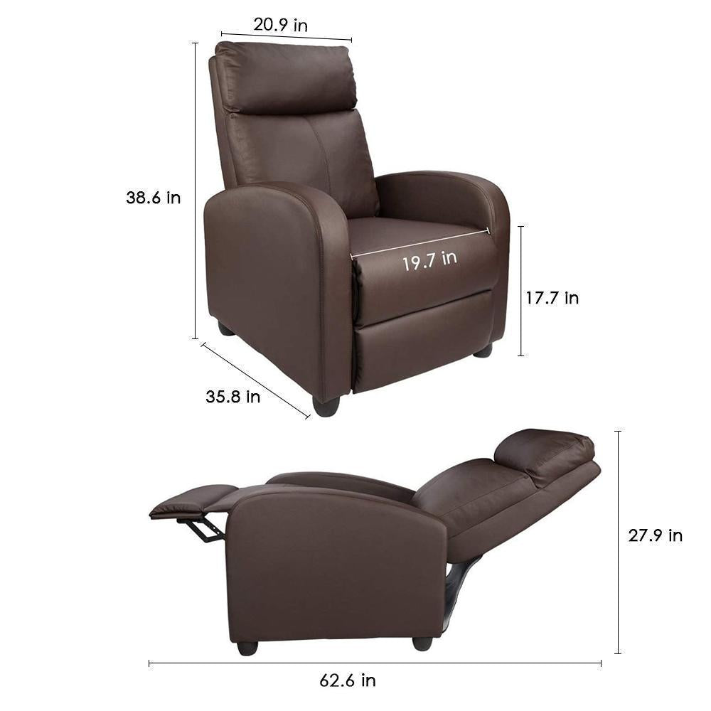 homall-recliner-massagesessel-fernsehsessel-braun-kunstleder image 8