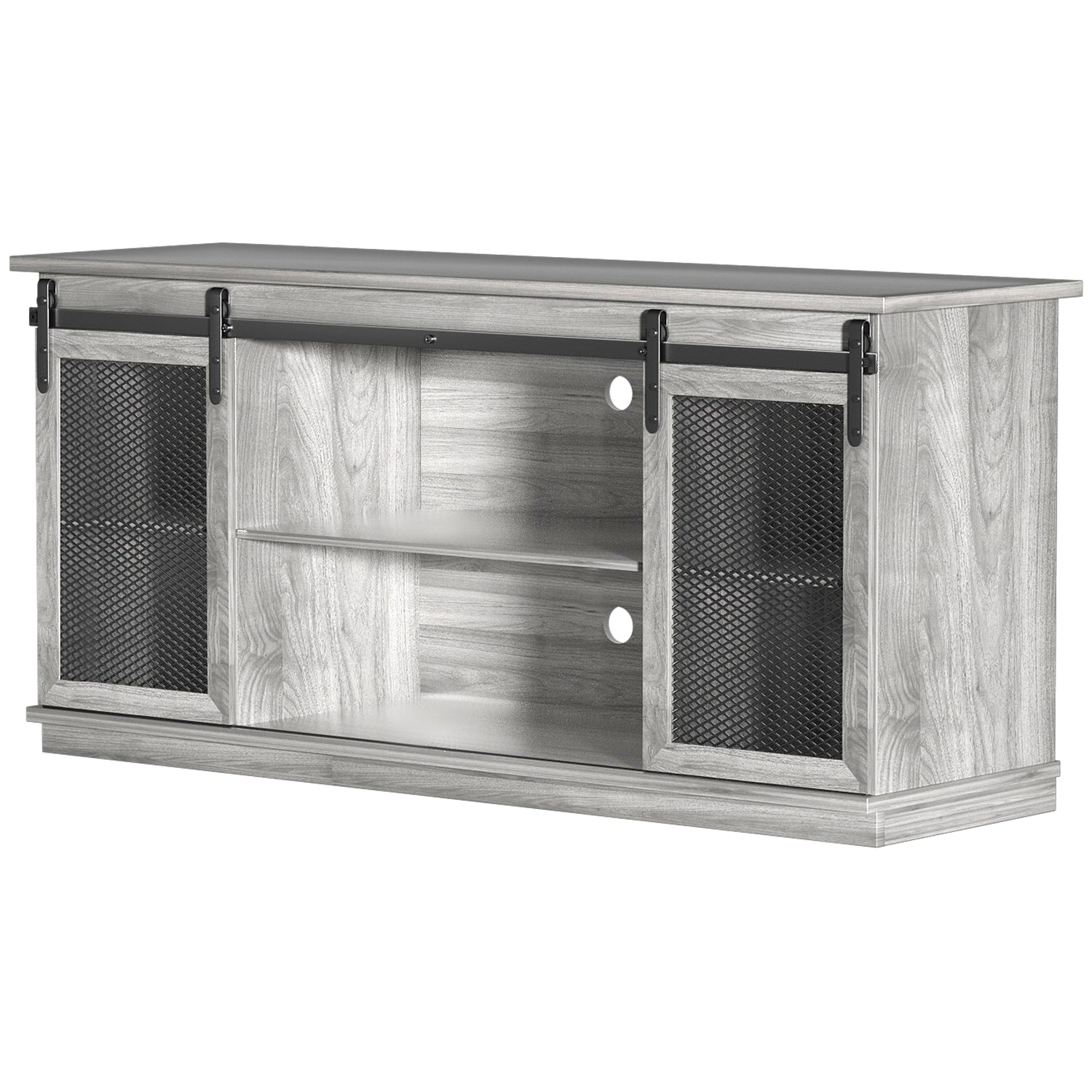 homall-farmhouse-tv-stand-lowboard-braun-f-r-65-zoll image 8
